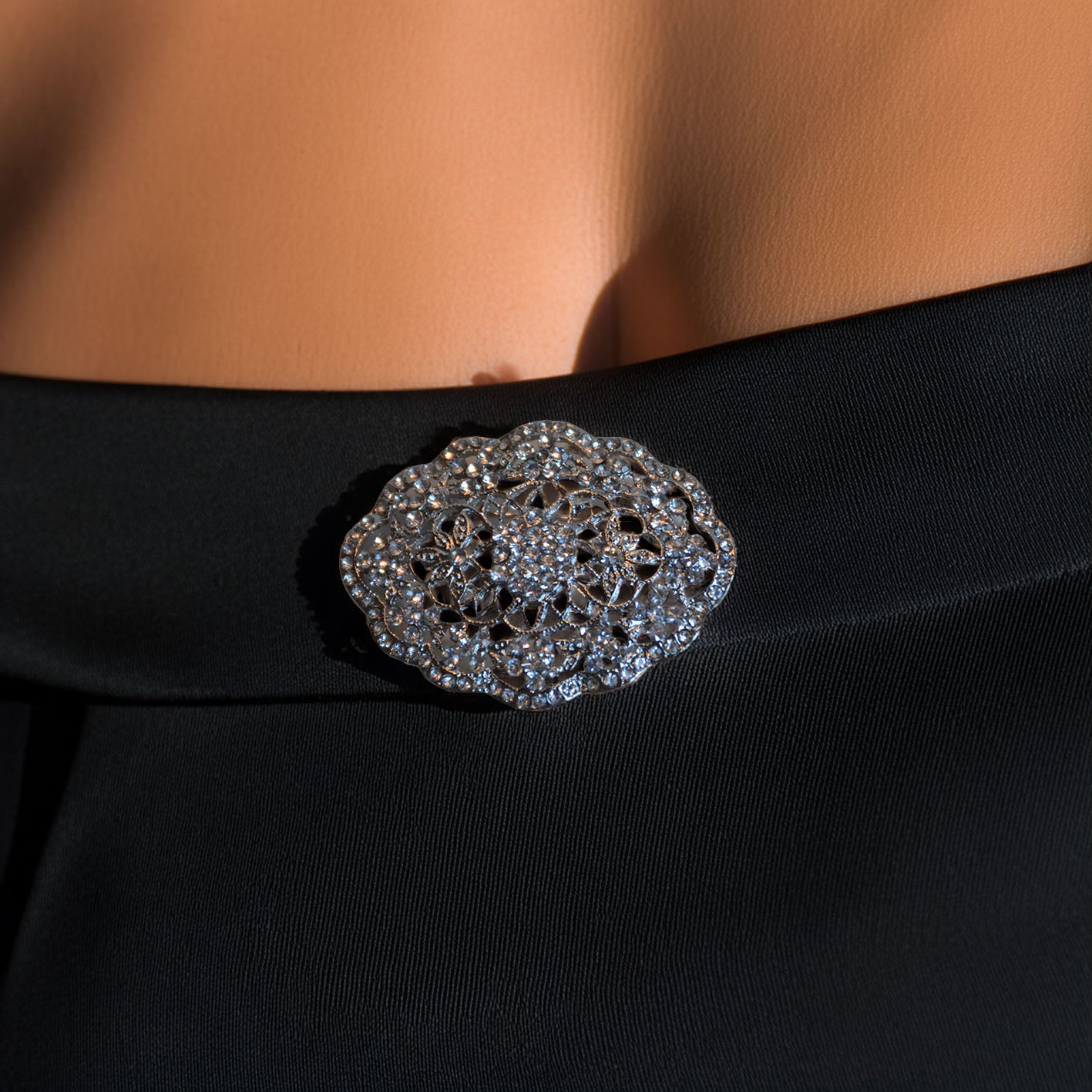 Broche Fleur Zilver