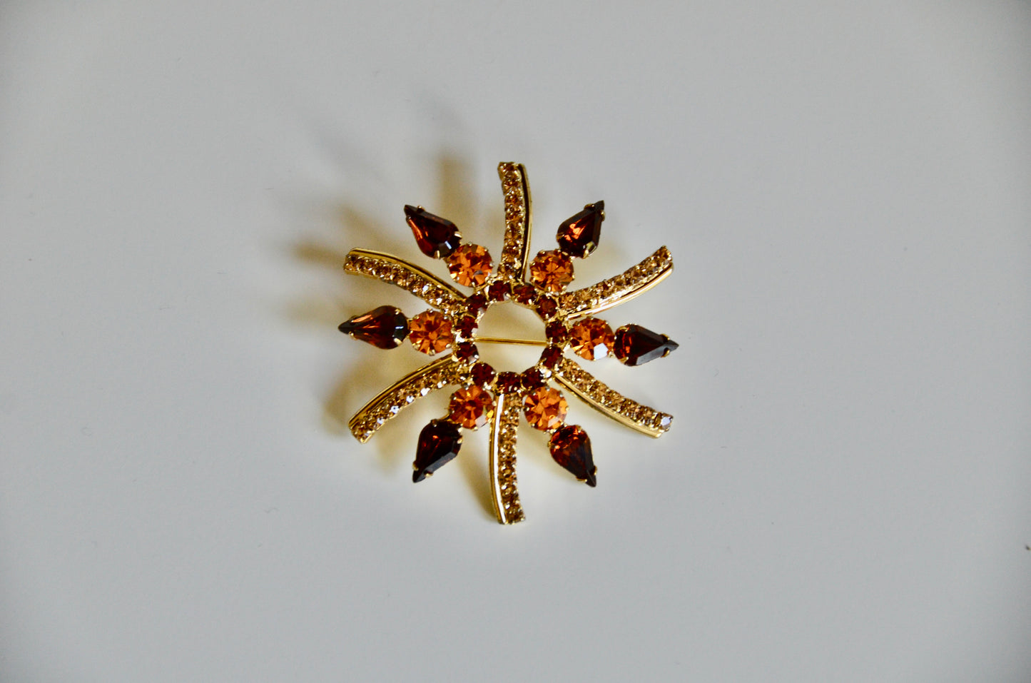 Broche Amber Goud