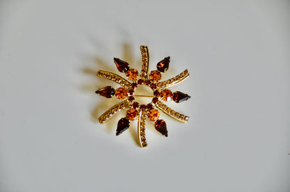 Broche Amber Goud