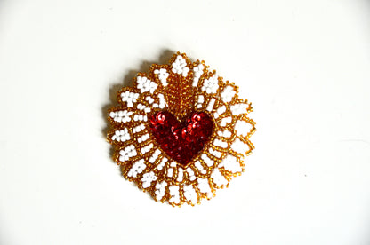 Broche Nina Rood Goud