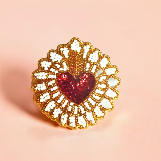 Broche Nina Rood Goud